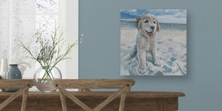 "Dog Haven" Painting Print on Wrapped Canvas, 18"x18"