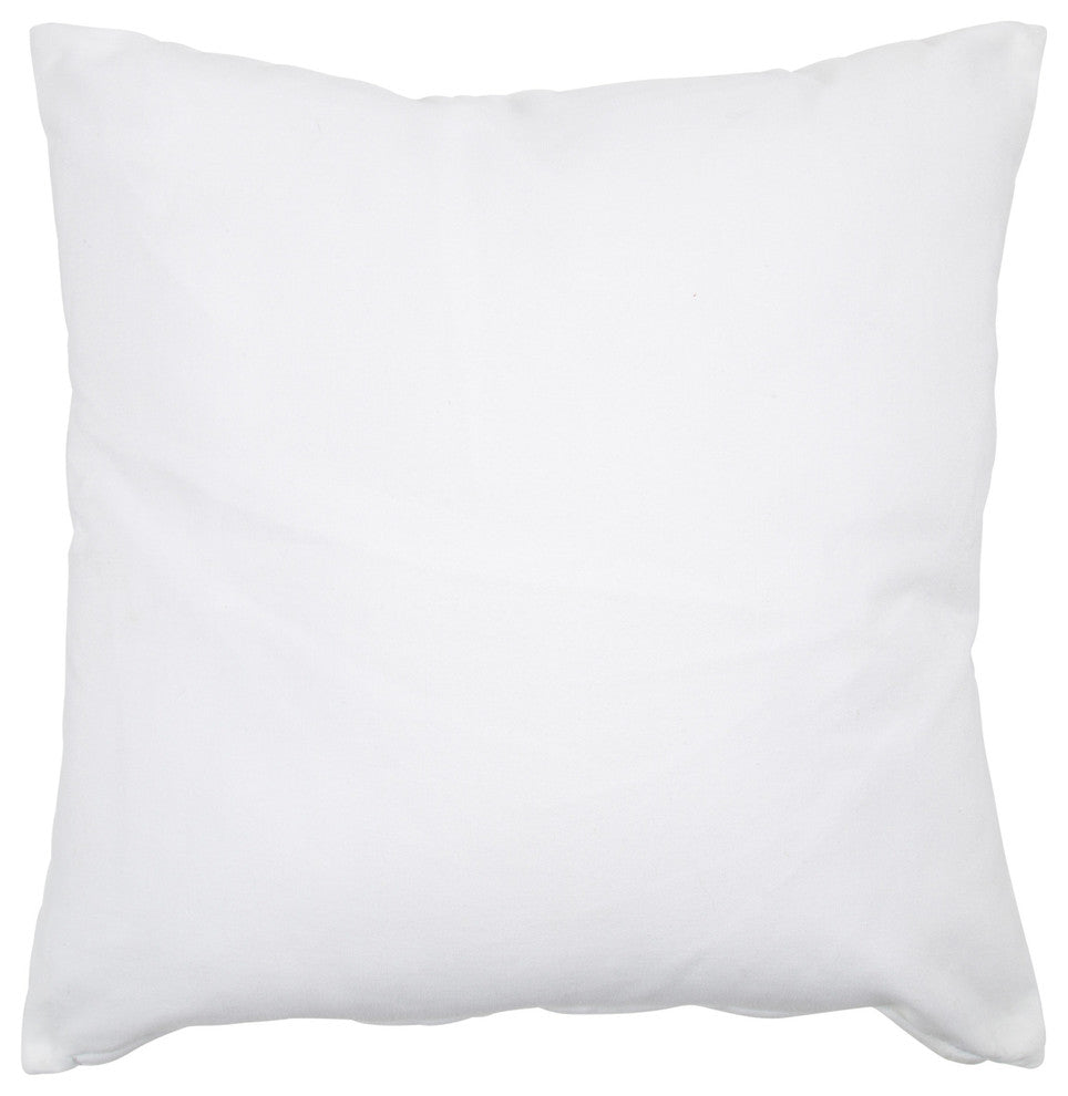 Como Deer Print Throw Pillow Cover, White 24x24