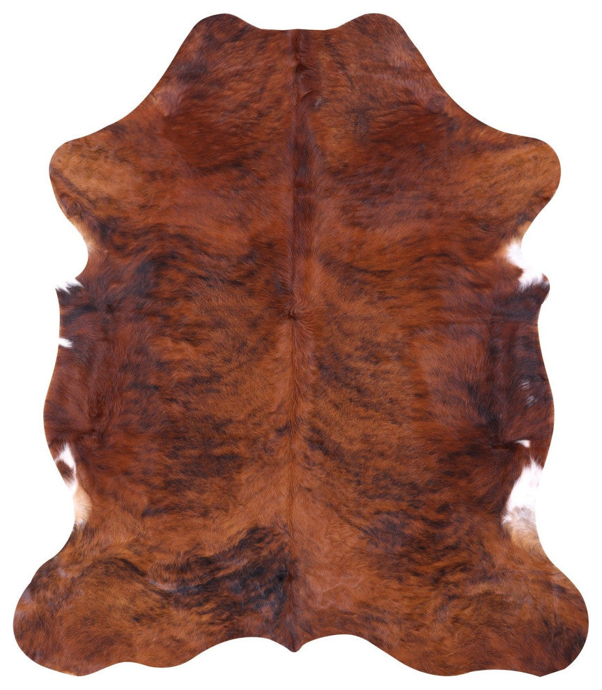 Organic Natural Hair-On Cowhide Area Rug 6' 9" X 5' 11" C1467