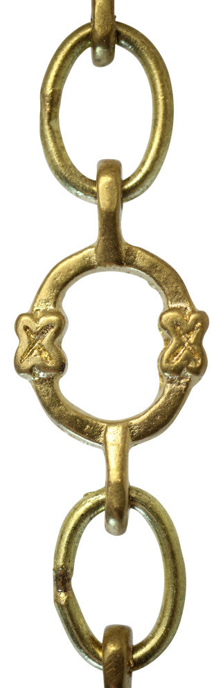 RCH Hardware Brass Round Chandelier Chain, Various Finishes, 2 Sizes, Acid Dippe