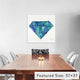 "Aquamarine Artprint" by Cat Coquillette, 26x26x1.5