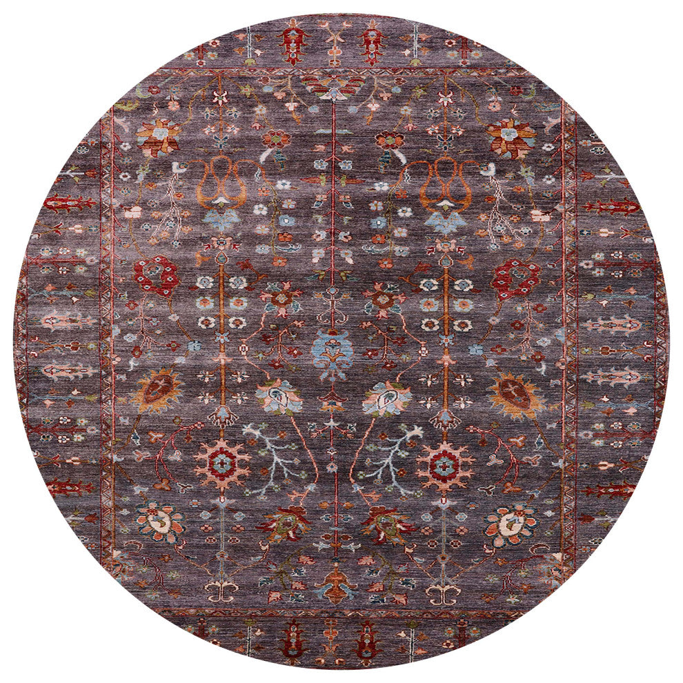 Ahgly Company Indoor Round Mid-Century Modern Area Rugs, 3' Round
