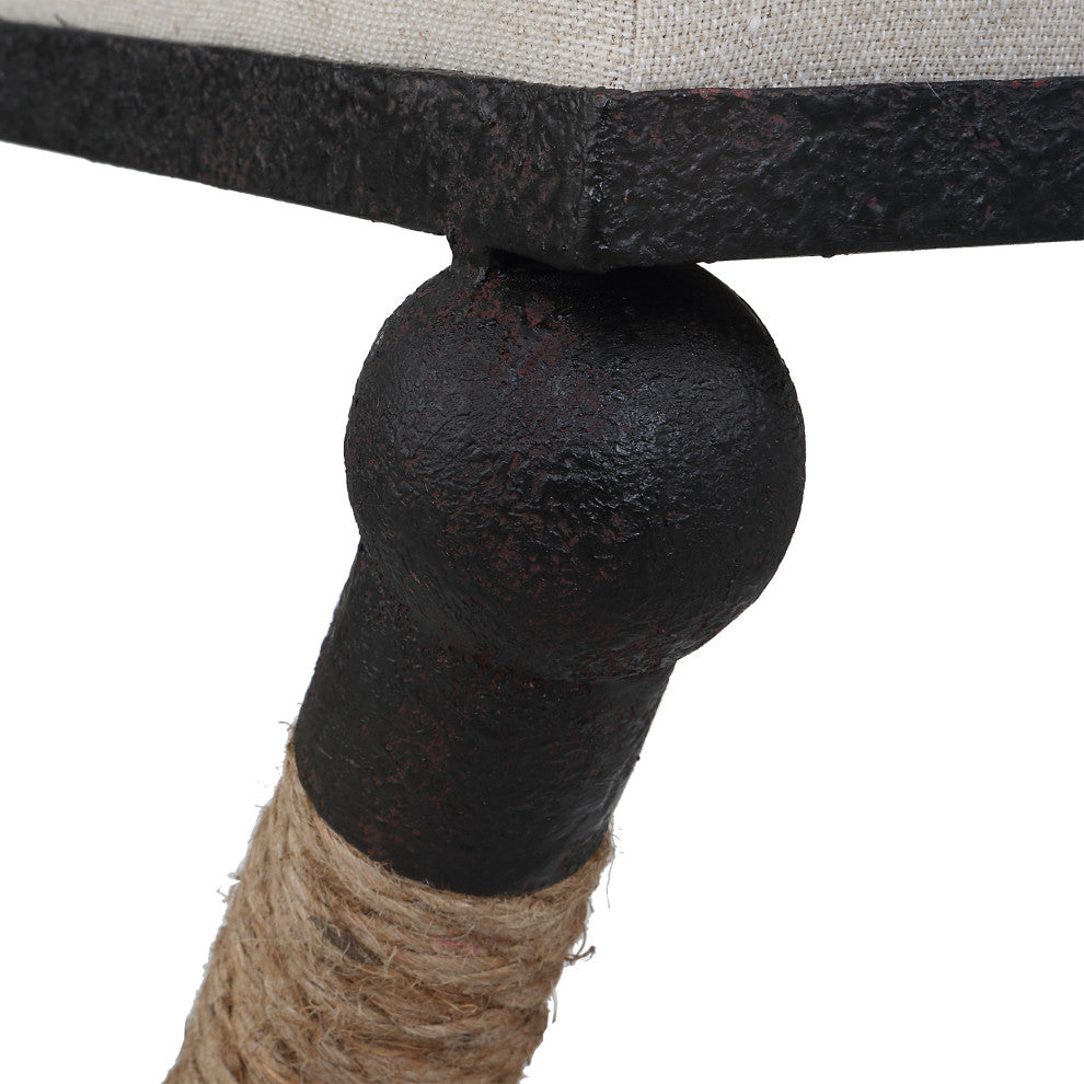 Uttermost 23709 Firth Rustic Oatmeal Counter Stool