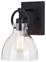 Ogden One Light Vanity, Matte Black