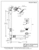 22" Ball Joint Linear Overflow With ADA Approved Tip-Toe Drain, Satin Nickel