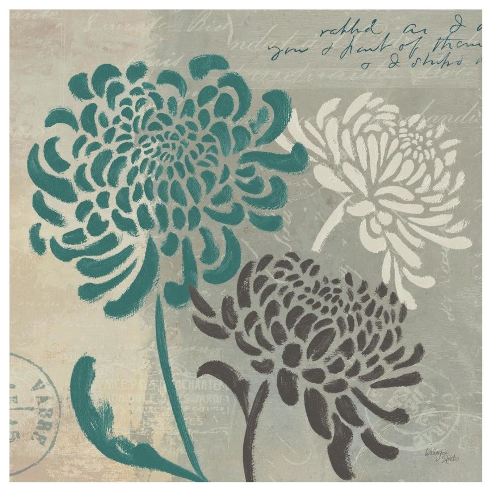 "Chrysanthemums I" Digital Paper Print by Wellington Studio, 32"x32"
