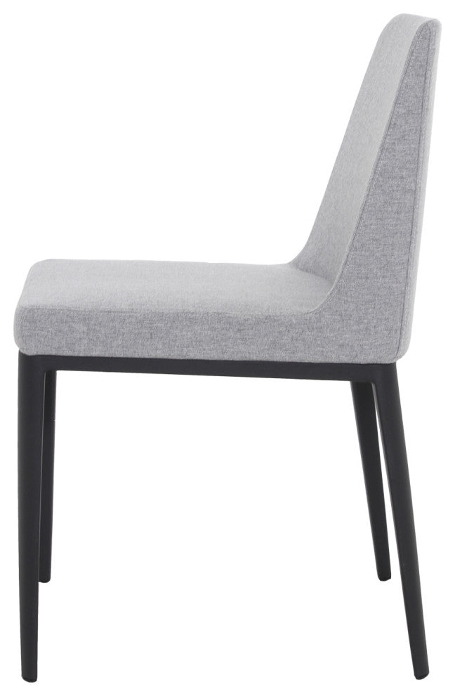 Elite Living Avenue Modern Upholstered Dining Chair/Side Chair, Light Gray