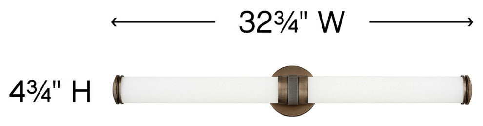 Hinkley Remi Large Led Vanity, Champagne Bronze