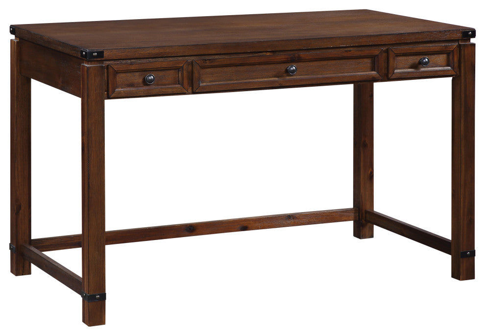 Baton Rouge Home Office Writing Desk, Brushed Walnut Finish