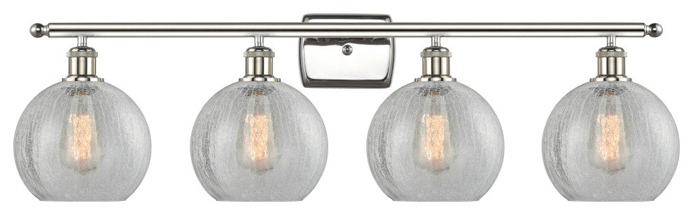 Innovations Lighting 516-4W-PN-G125-8 Athens 4 Light 36" Bath Vanity Light
