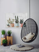 "Succulent Pastel Pots" Floater Framed Painting Print on Canvas