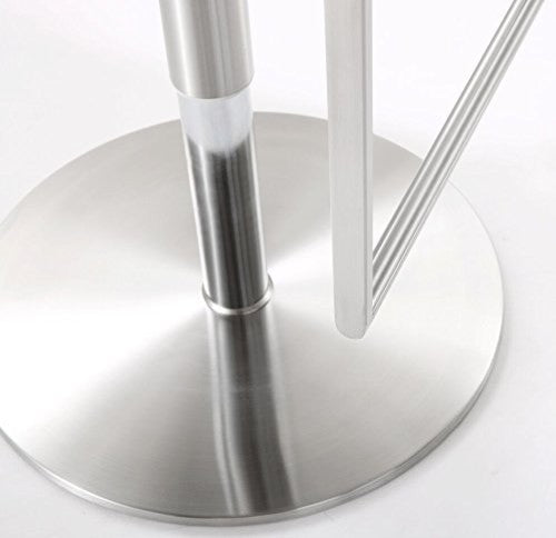 Amalfi Grey Stainless Steel Adjustable Barstool - Grey