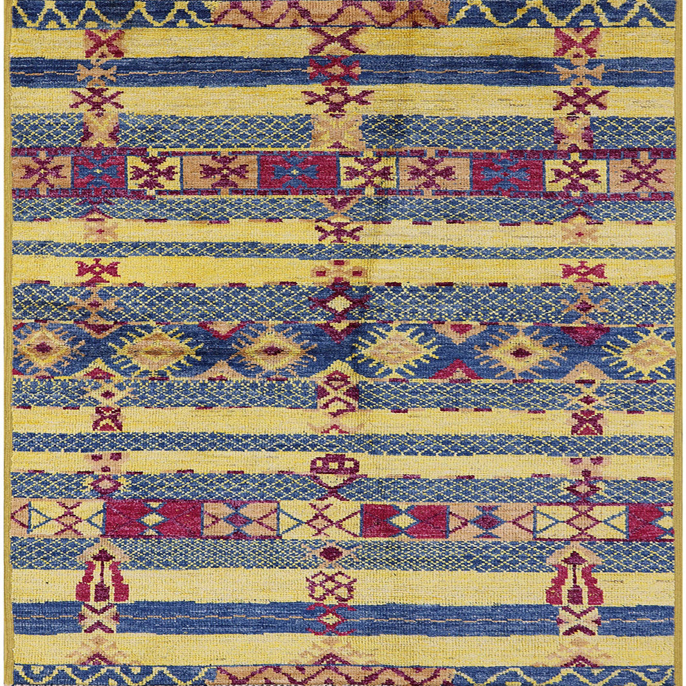Ahgly Company Indoor Square Mid-Century Modern Area Rugs, 3' Square