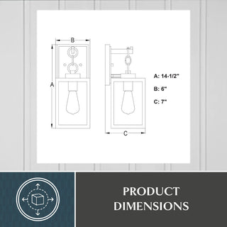 Vaxcel Lighting T0772 Seymour 16" Tall Outdoor Wall Sconce - Textured Black