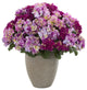 Nearly Natural Hydrangea Artificial Plant In Sand Colored Planter Beauty