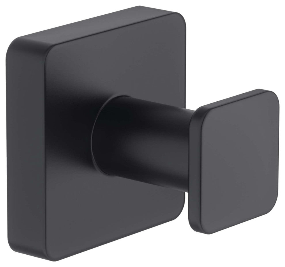 Blaze Bathroom Towel & Robe Hook, Matte Black