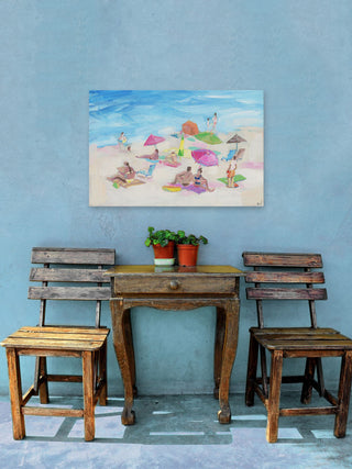 "Catching the Rays" Painting Print on Wrapped Canvas, 18"x12"
