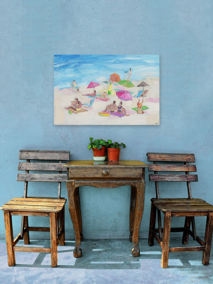 "Catching the Rays" Painting Print on Wrapped Canvas, 18"x12"