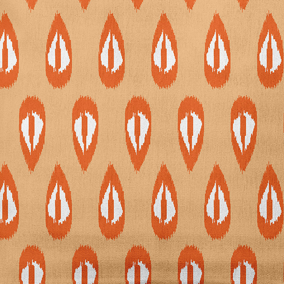 16" x 16" Ikat Tears Decorative Throw Pillow, Dusty Orange