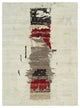 Parchment White Hand Knotted Lori Buft Gabbeh Wool Oriental Rug, 8'3"x11'3"