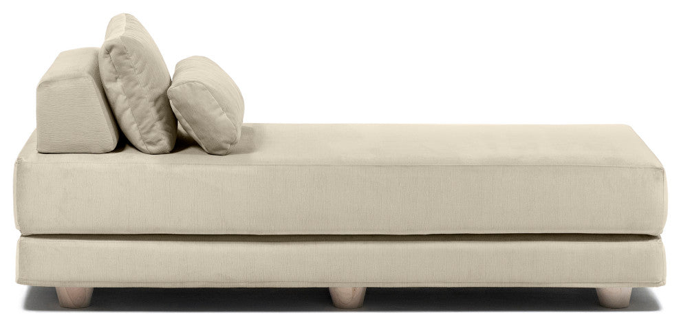 Jaxx Balshan Chaise Lounge Daybed, Ivory
