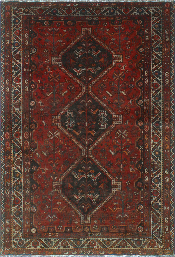 Semi-Antique Mumtoza Red Rug