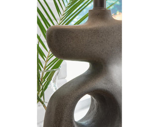 Danacy Distressed Black Table Lamp