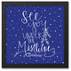 See you Under the Mistletoe 12x12 Black Framed Canvas