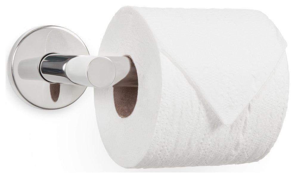 Coronado Wall Mounted Bath Toilet Paper Holder Bar, Stainless Steel, Polished Stainless Steel