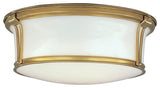 Hudson Valley Newport Two Light Flush Mount 6513-AGB