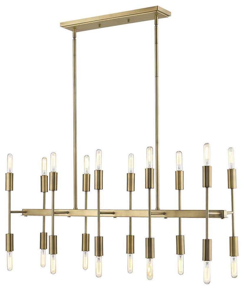 Perret 20-Light Aged Brass Island Pendant