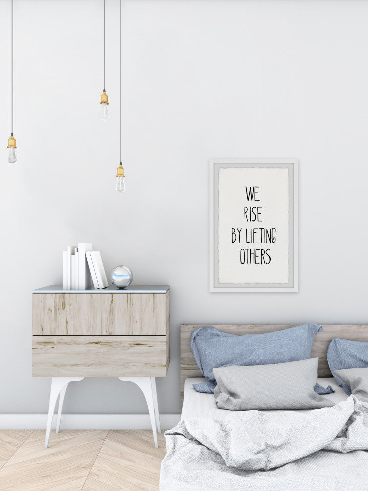 "Rise by Lifting Others" Framed Painting Print, 30x45