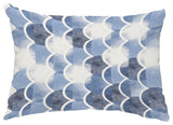 Zircoland 14"x20" Abstract Decorative Outdoor Pillow, Blue