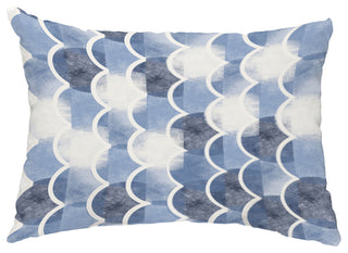 Zircoland 14"x20" Abstract Decorative Outdoor Pillow, Blue