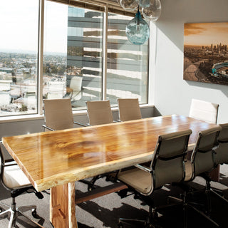 Suar Live Edge Unique Slab Dining Table, 118" Long