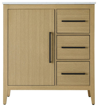 Home Living 32" Single Bathroom Vanity, Honey Brown