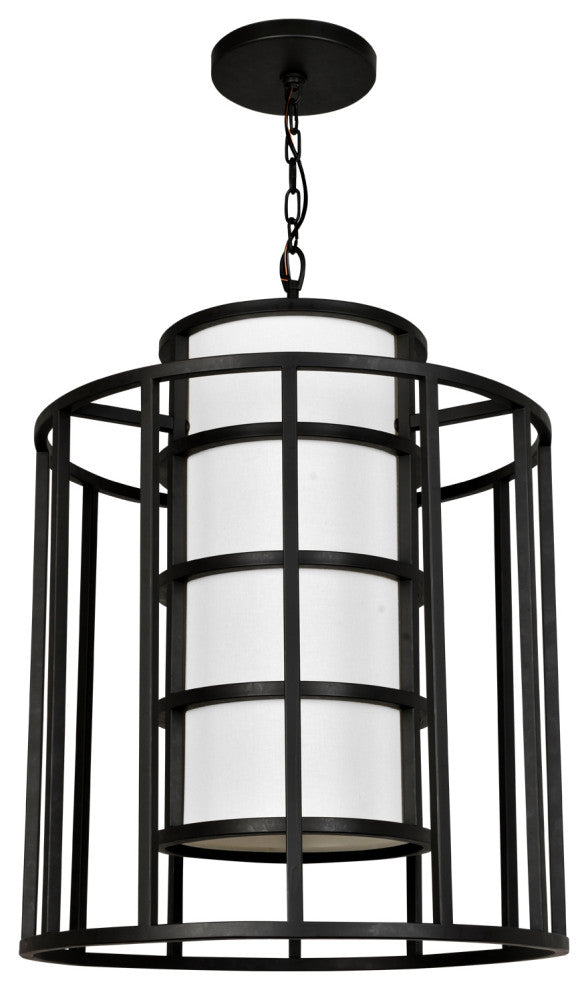 Brian Patrick Flynn for Crystorama Hulton 6 Light Matte Black Chandelier