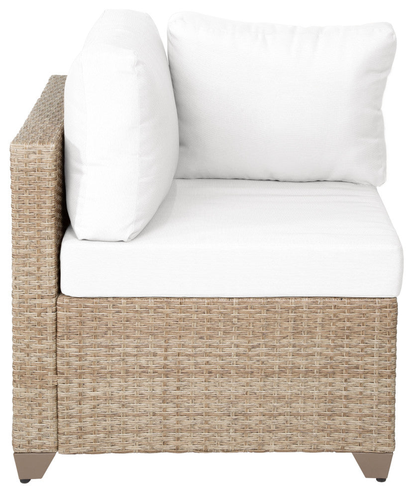 Maui 6-Piece Outdoor Conversation Set, Coffee Table, Linen White