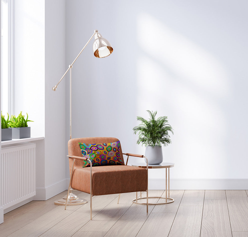 Modern Leaf Pile Accent Pillow