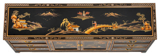 Black Lacquer Dresser Landscape