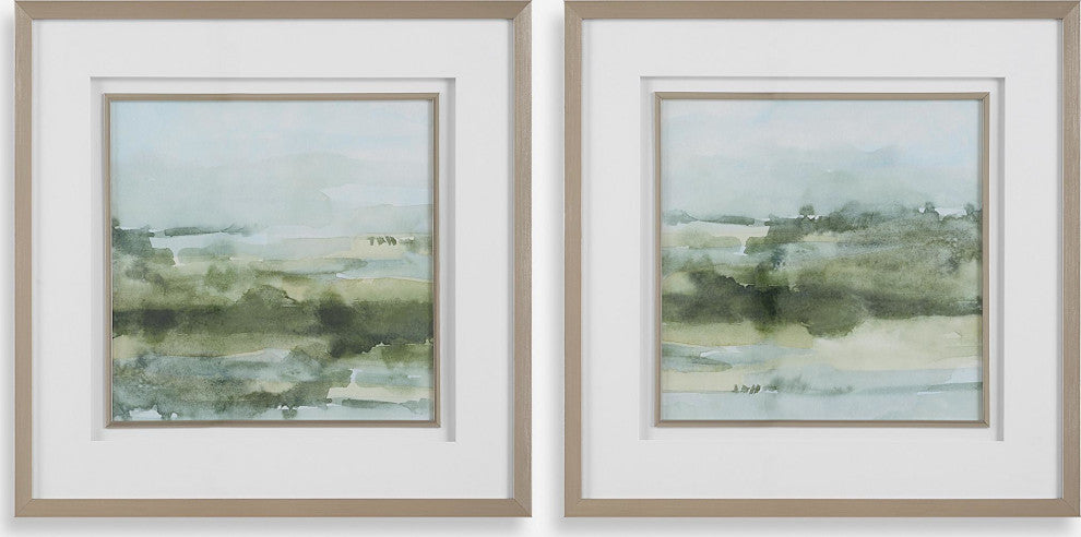 Uttermost 32356 Soft Sage 28" x 28" Framed Abstract Graphic Print