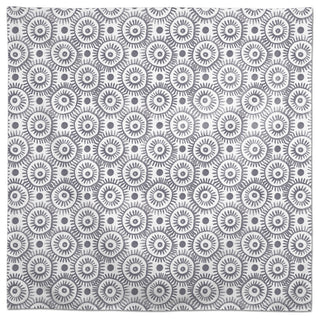 Boho Circles Dark Gray 58x58 Tablecloth
