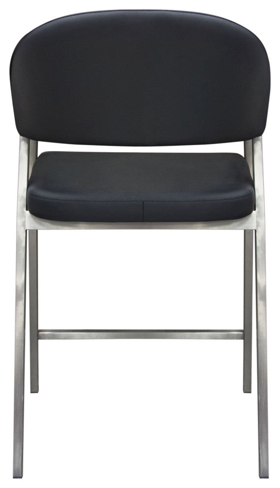 Adele 2 Counter Height Chairs, Black