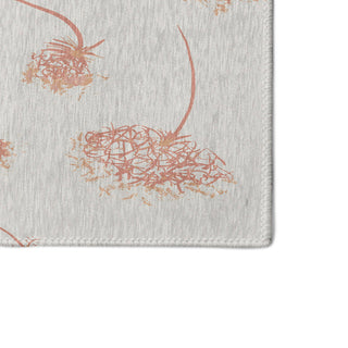 Wishing Flowers Rug, Orange, 5'x7'