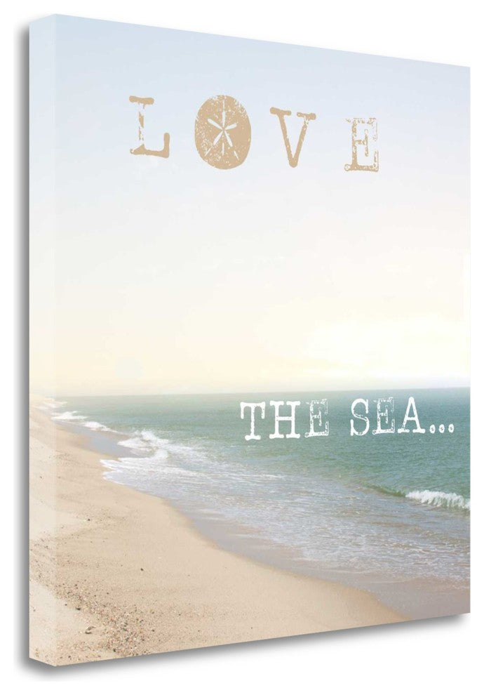 "Love The Sea" By Laura Marshall, Giclee Print on Gallery Wrap Canvas