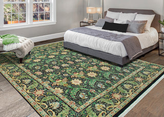 Pak-Persian Diogenes Black/Gold Rug, 9'0x12'4