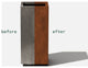 Metallic Series Corten Steel Pedestal Planter, Short