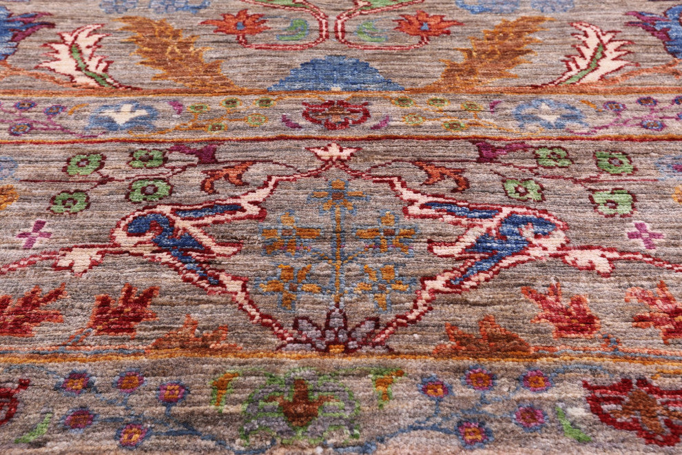 8' 3" X 10' 0" Persian Sarouk Hand-Knotted Wool Rug Q7609