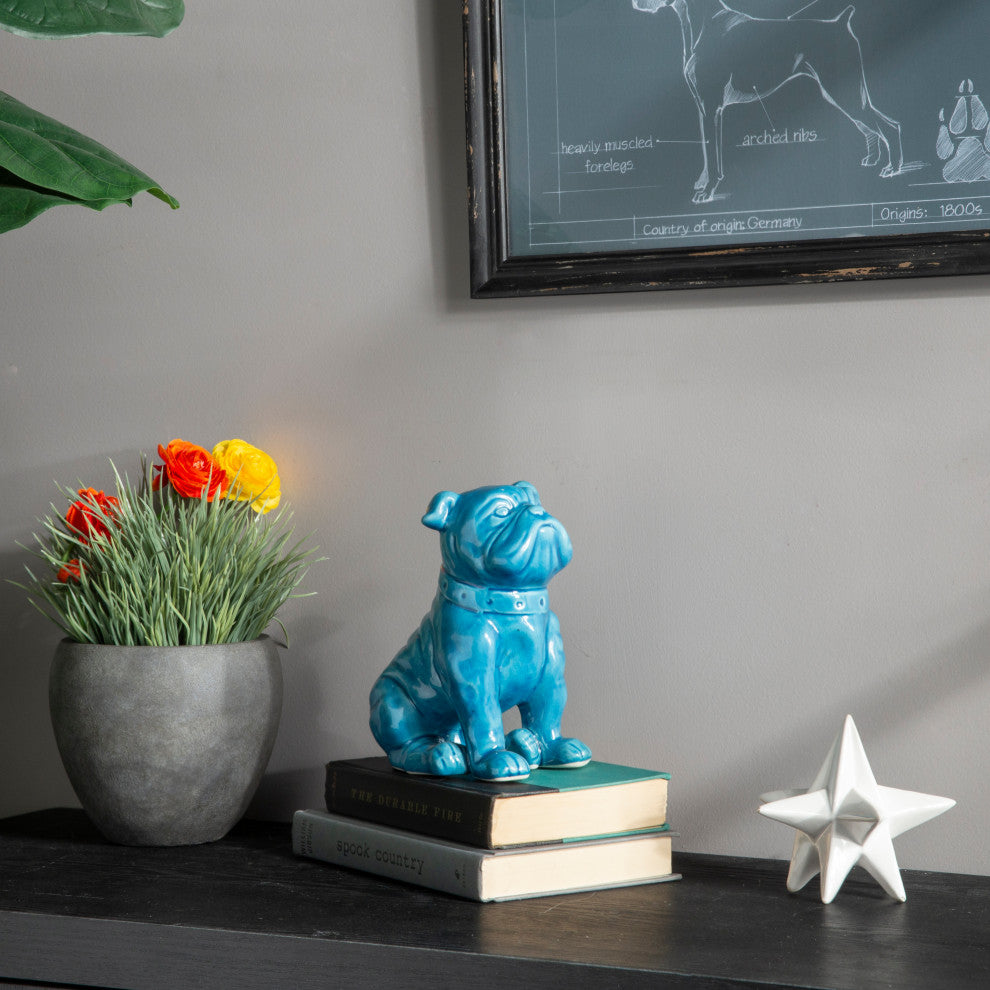 Ceramic Standing British Bulldog Figurine