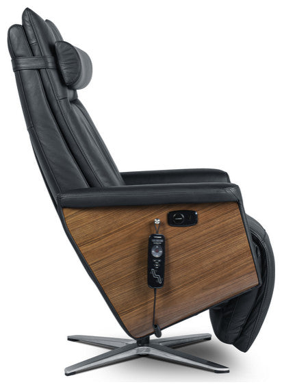 Svago Swivel Zero Gravity Recliner Chair, Black